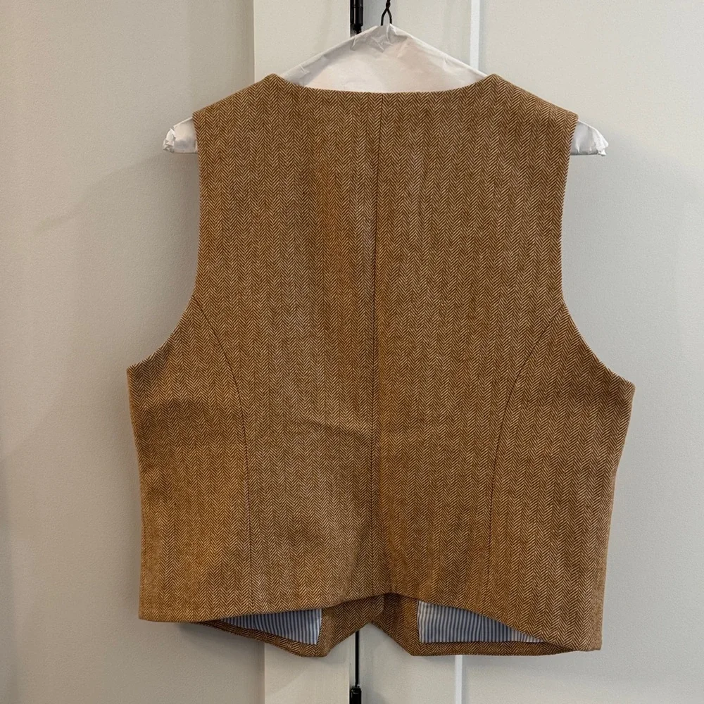 J. Crew Brown Tweed Vest - Picture 5 of 6